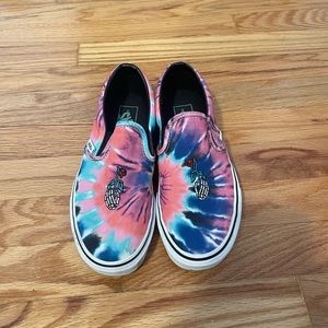 Vans Slip Ons Tie Dye Sz 7